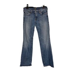 7 For‎ All Mankind Jeans Womens Size 29 Mid Wash Blue Bootcut Leg Low Rise Denim